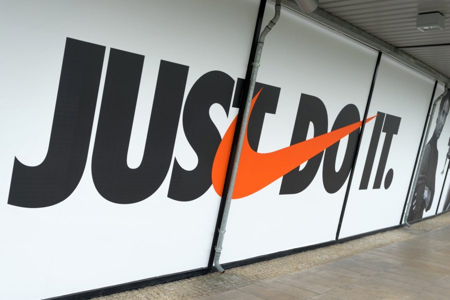 The,Nike,Logo,And,Nike,Motto,"just,Do,It",On